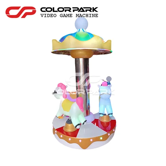 カラフルパークターンホースビデオスロットマシンビデオアーケードマシンライド