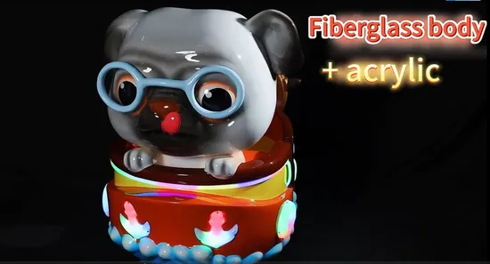 Ama Cute Dog スイングカーマシン ビデオ コイン式 子供用カー コイン式 子供用ゲームマシン 子供用乗り物