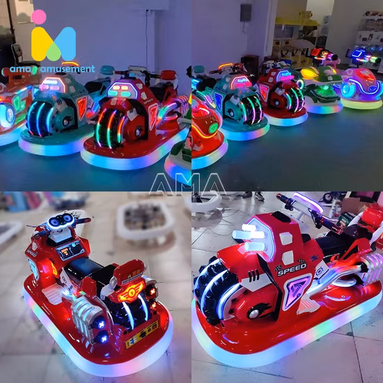 ファイバーグラス遊園地乗馬スーパーバイクタイドライトファイバーグラス強化プラスチックバッテリーバンパーカー