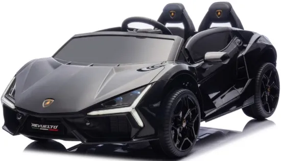 ライセンスを受けたランボルギーニ レヴエルト ライドオンカー 2.4G リモートコントロールキースタート 2つの油圧シザードアオープン パワフル 4WD 車